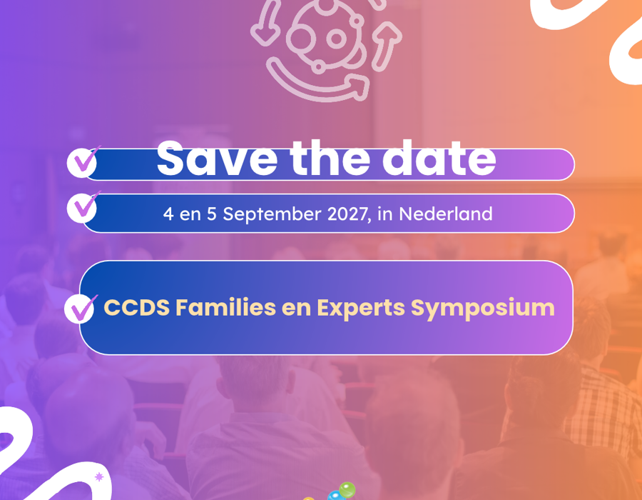 Save the date: CCDS Families en Experts Symposium op 4 en 5 september 2027
