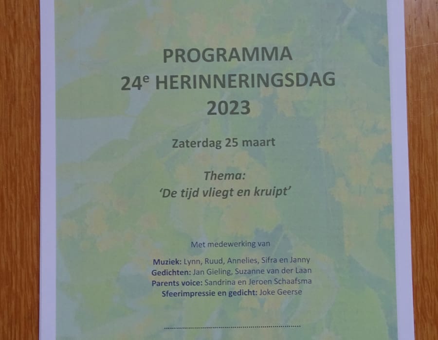 Herinneringsdag 25 maart 2023