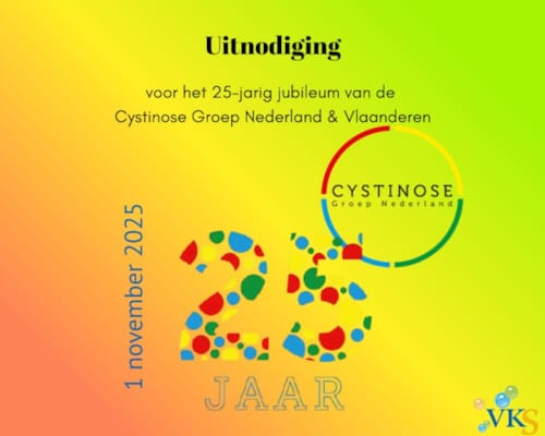 Cystinose? Lees dan hier over het 25-jarig jubileum van de Cystinosegroep Nederland & Vlaanderen